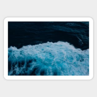 Deep Blue Ocean Waves Sticker